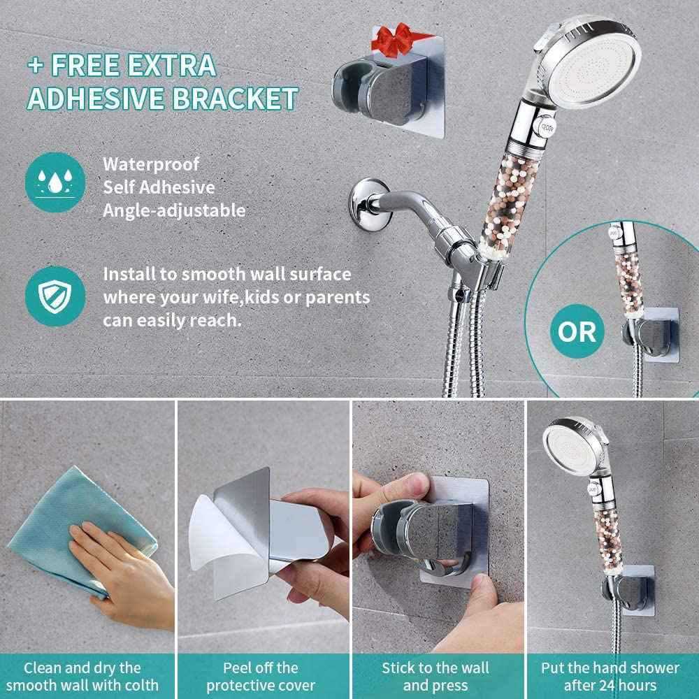Chrome Wall Mount Stainless Steel Round Shower Head