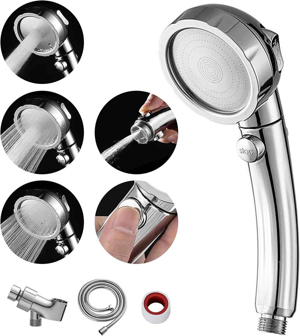Chrome Wall Mount Stainless Steel Round Shower Head