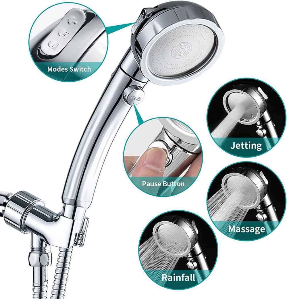 Chrome Wall Mount Stainless Steel Round Shower Head