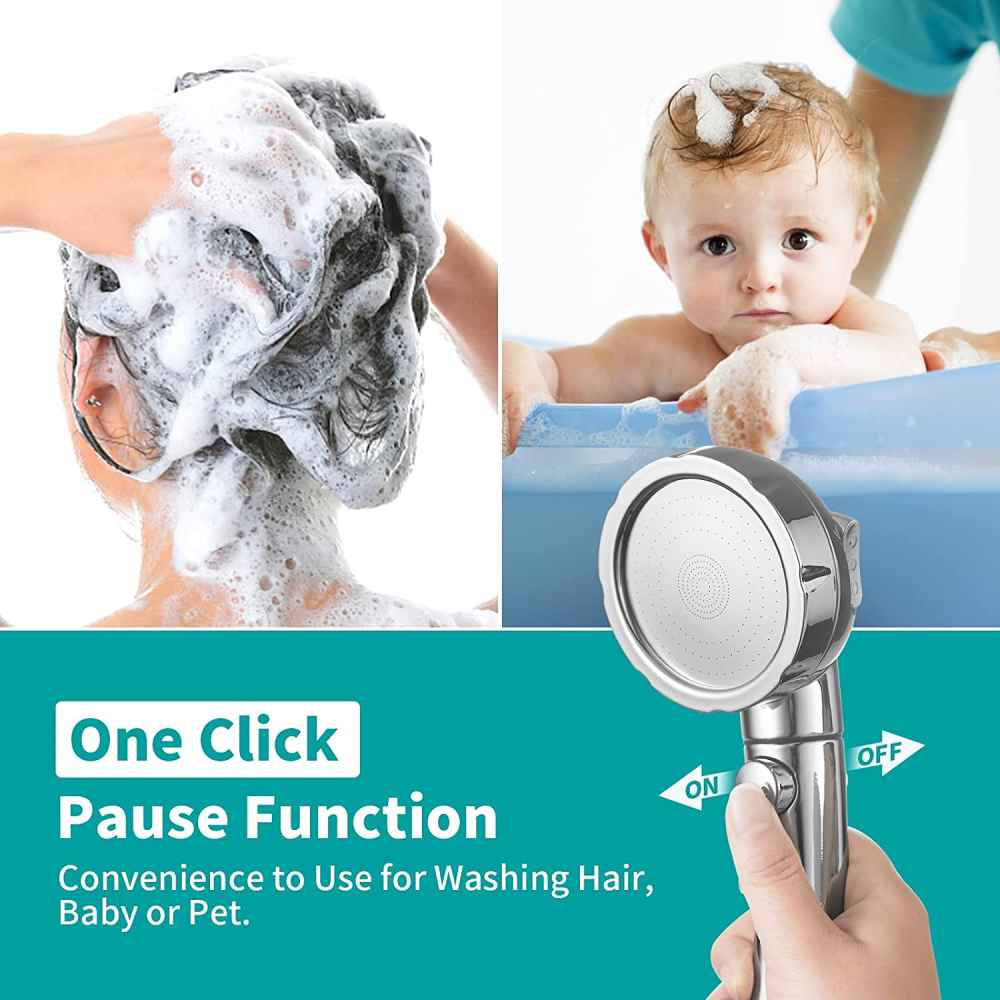Chrome Wall Mount Stainless Steel Round Shower Head