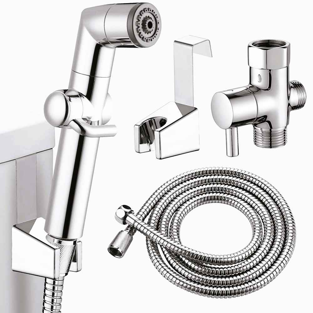 2.36-in. x 7.80-in. Stainless Steel Wall Mount Handheld Bidet In Chrome