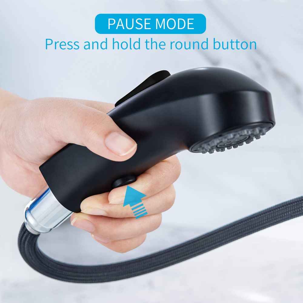 1 Hole Matte Bathroom Sink Faucet Black Stainless Steel