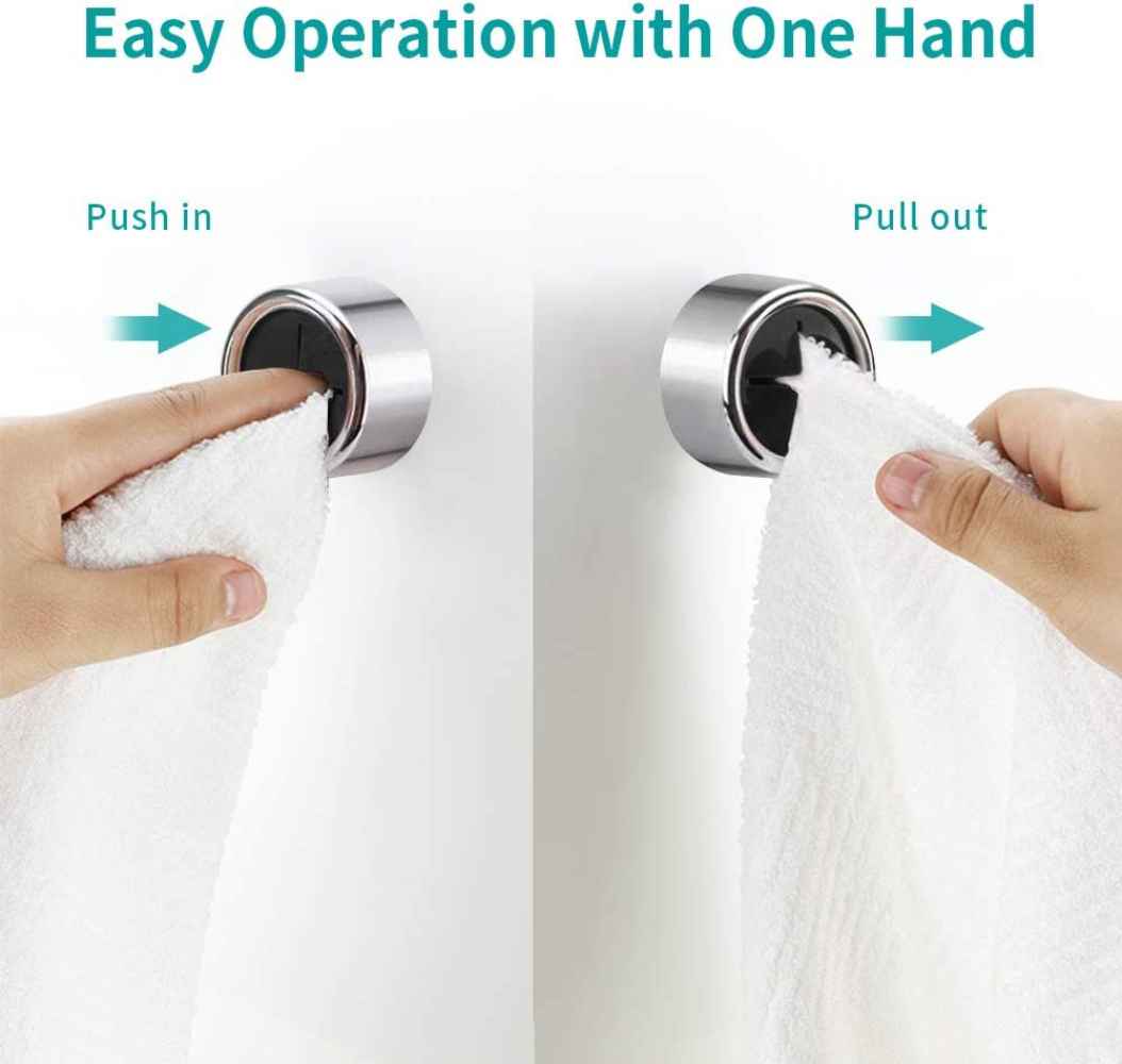 1.6-in. x 0.86-in. Robe Hook Chrome Stainless Steel