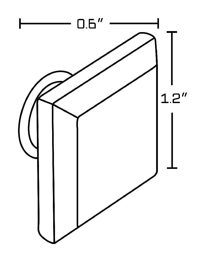 1.20-in. x 1.20-in. Stainless Steel Cabinet Knob In Brushed Nickel