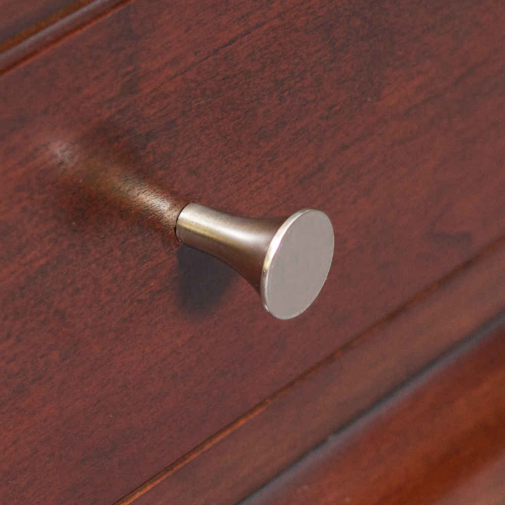 1-in. x 1-in. Stainless Steel Cabinet Knob In Brushed Nickel
