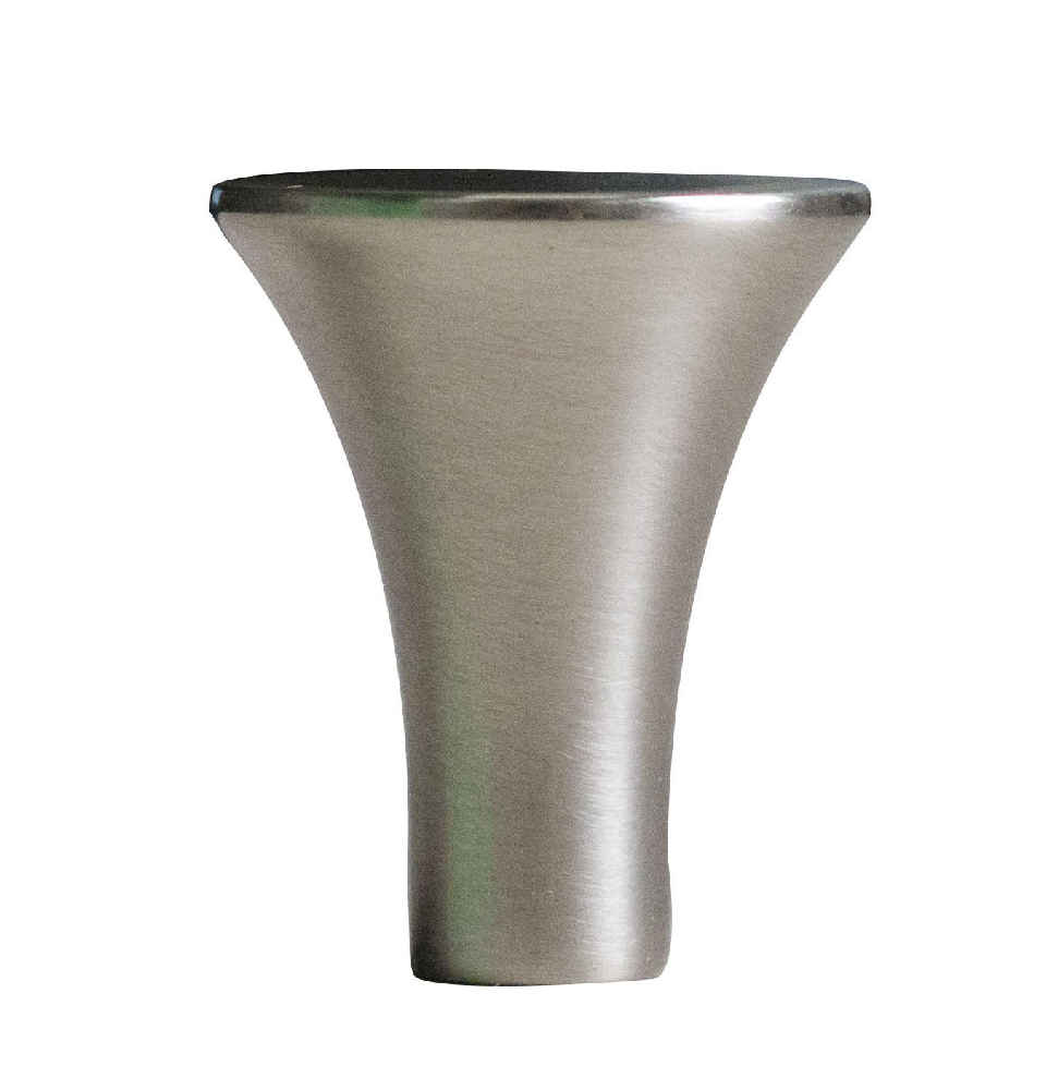 1-in. x 1-in. Stainless Steel Cabinet Knob In Brushed Nickel