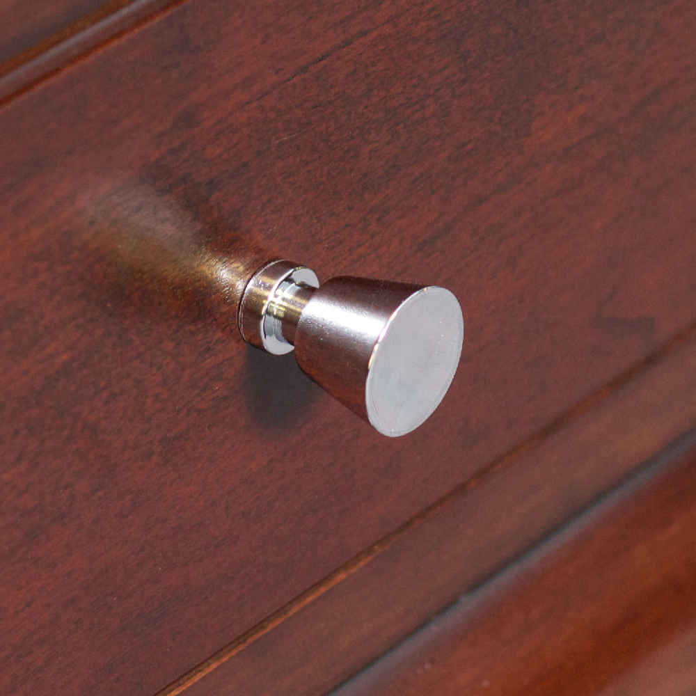 1-in. x 1-in. Stainless Steel Cabinet Knob In Chrome