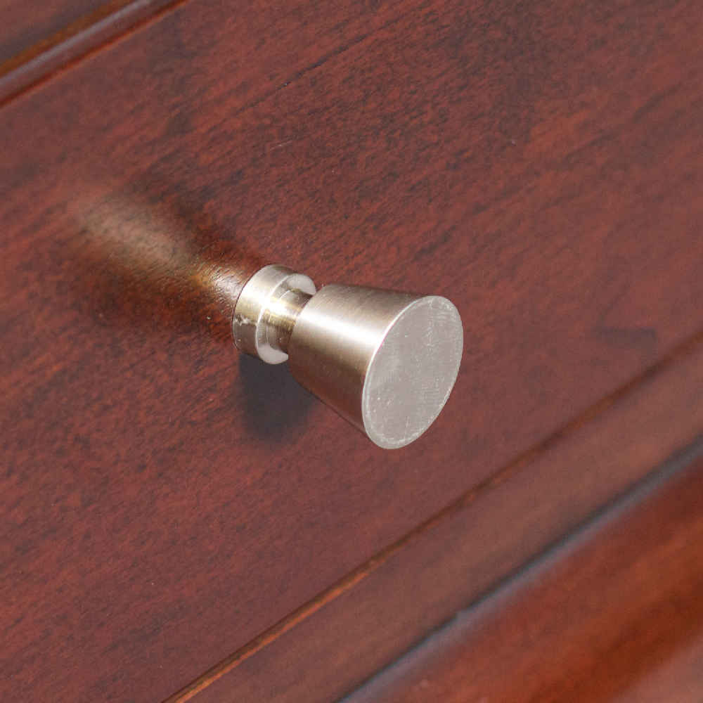 1-in. x 1-in. Stainless Steel Cabinet Knob In Brushed Nickel