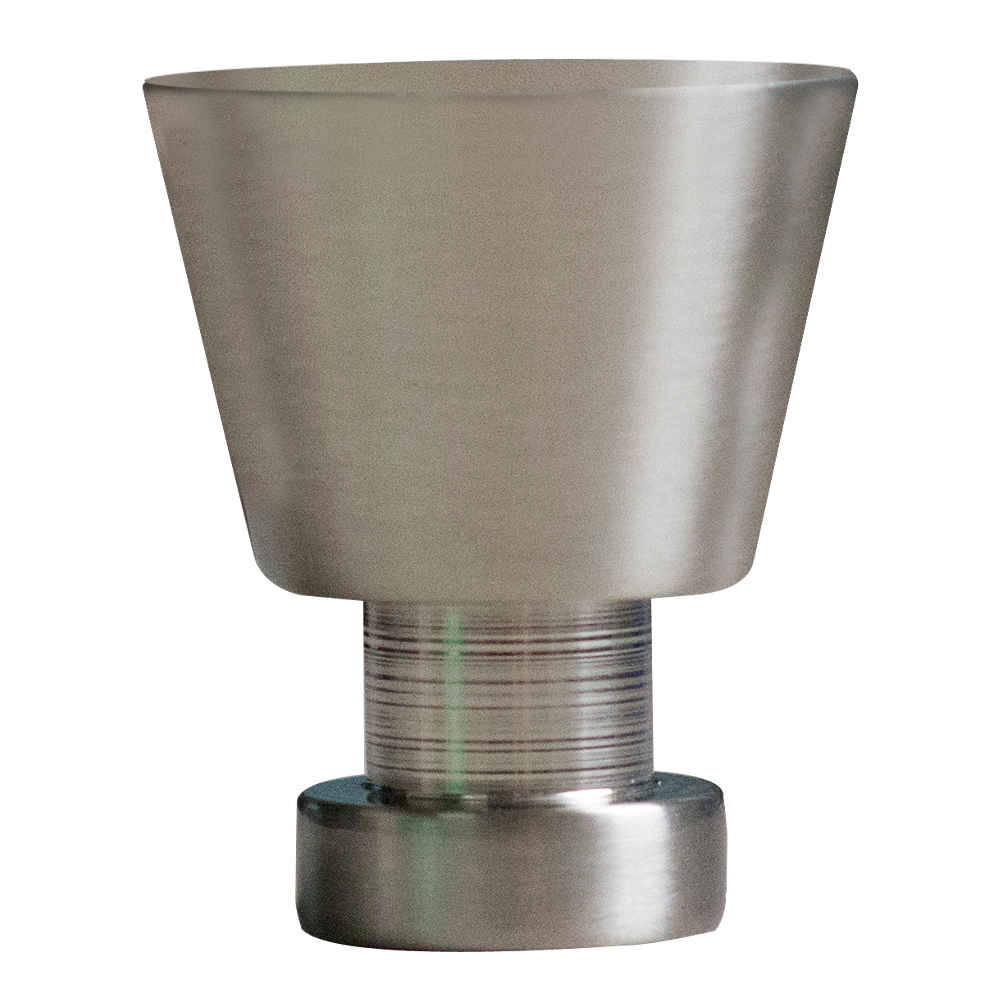 1-in. x 1-in. Stainless Steel Cabinet Knob In Brushed Nickel