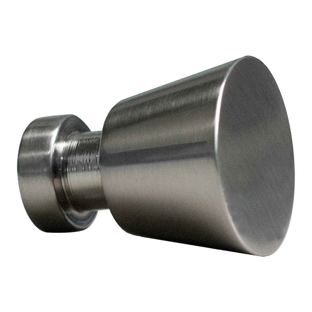 1-in. x 1-in. Stainless Steel  Cabinet Knob In Brushed Nickel