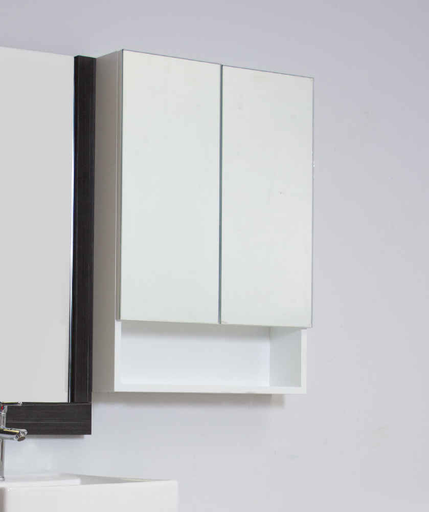 23.5-in. W 31-in. H Modern Plywood-Veneer Medicine Cabinet In White