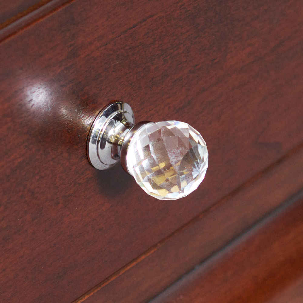 1.25-in. x 1.25-in. Stainless Steel Cabinet Knob In Chrome