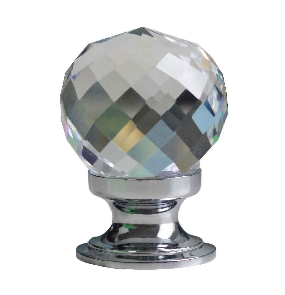 1.25-in. x 1.25-in. Stainless Steel Cabinet Knob In Chrome