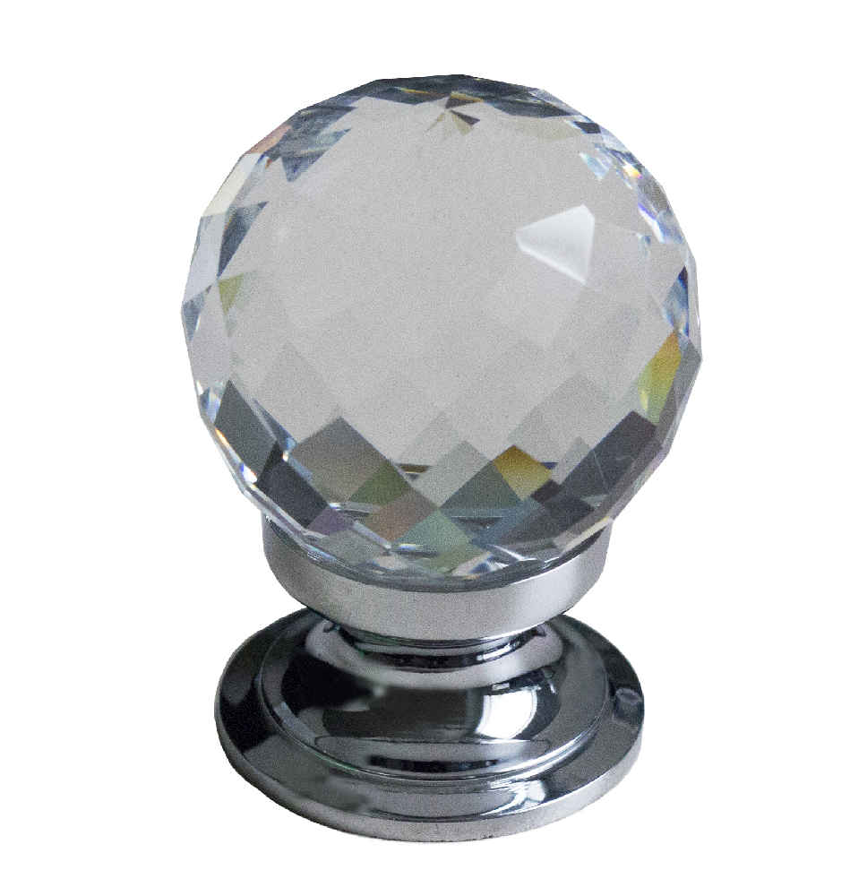 1.25-in. x 1.25-in. Stainless Steel Cabinet Knob In Chrome