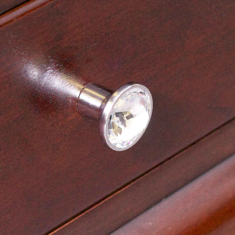 1.25-in. x 1.25-in. Stainless Steel Cabinet Knob In Chrome