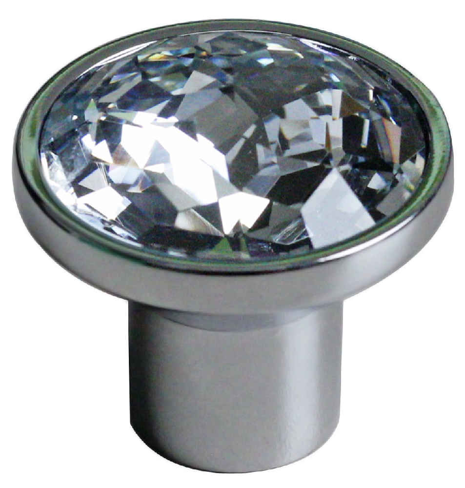 1.25-in. x 1.25-in. Stainless Steel Cabinet Knob In Chrome