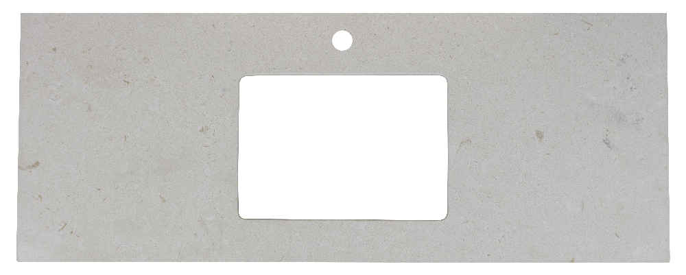 47.6-in. W 18.25-in. D Stone Top In Beige Color For 1 Hole Faucet