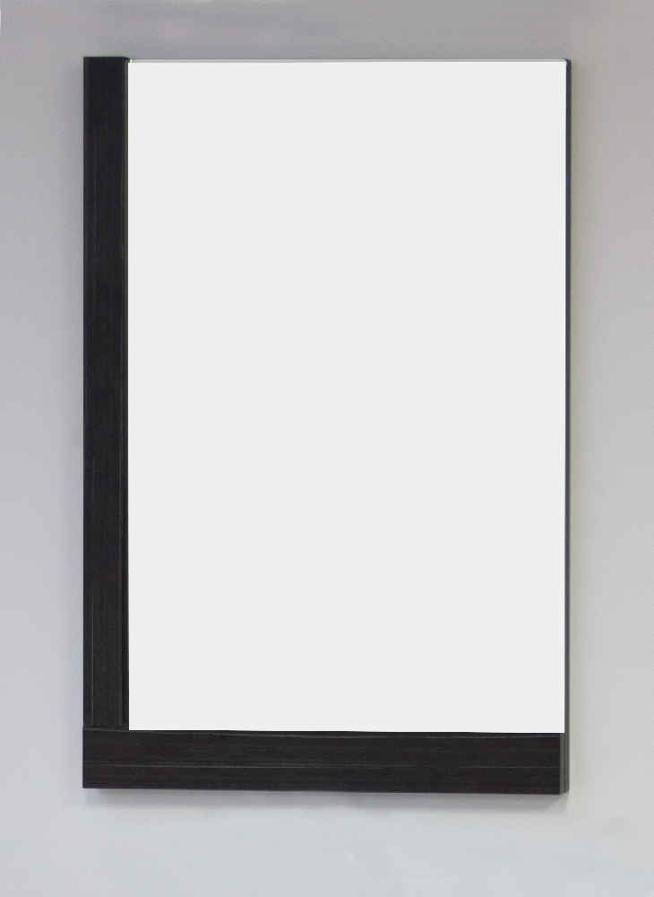 23.5-in. W 35.5-in. H Modern Plywood-Melamine Wood Mirror In Dawn Grey
