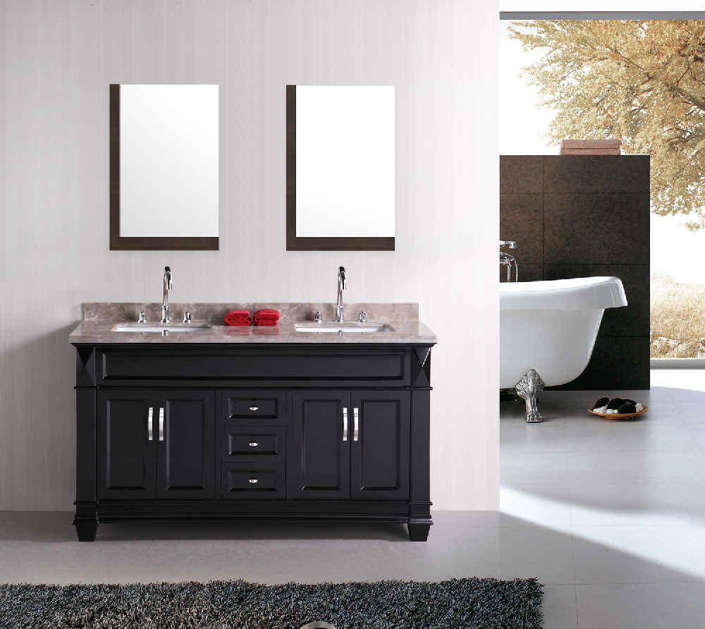 23.5-in. W 35.5-in. H Modern Plywood-Melamine Wood Mirror In Dawn Grey