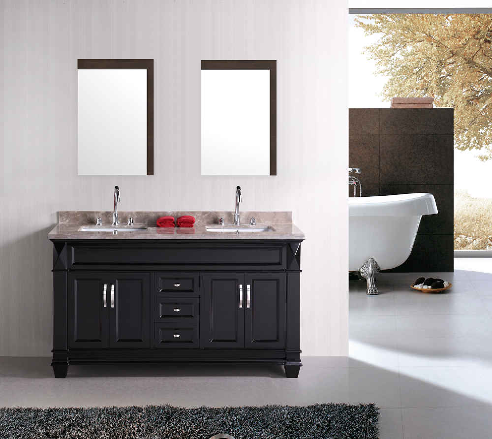 23.5-in. W 35.5-in. H Modern Plywood-Melamine Wood Mirror In Dawn Grey
