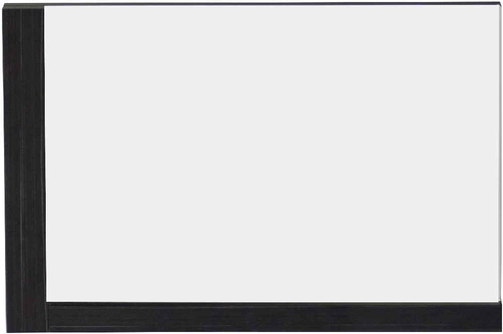 35.5-in. W 23.5-in. H Modern Plywood-Melamine Wood Mirror In Dawn Grey