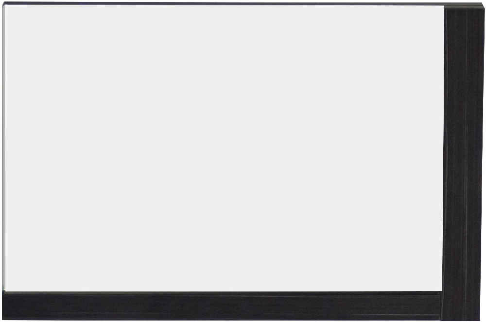 35.5-in. W 23.5-in. H Modern Plywood-Melamine Wood Mirror In Dawn Grey