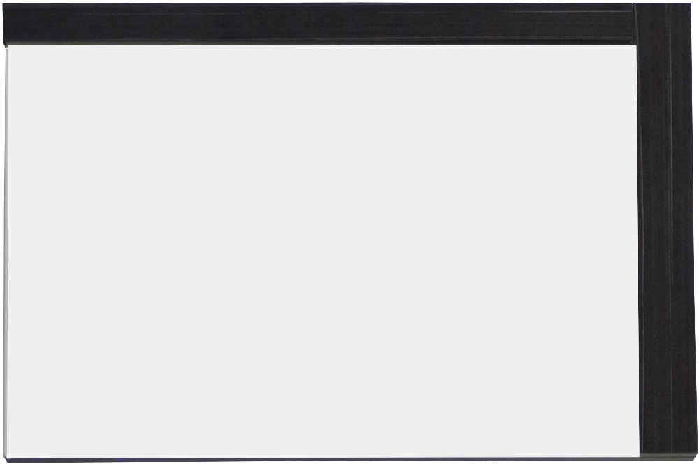 35.5-in. W 23.5-in. H Modern Plywood-Melamine Wood Mirror In Dawn Grey