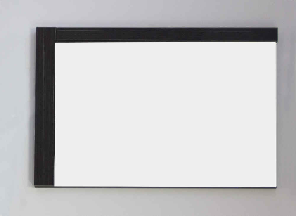 35.5-in. W 23.5-in. H Modern Plywood-Melamine Wood Mirror In Dawn Grey
