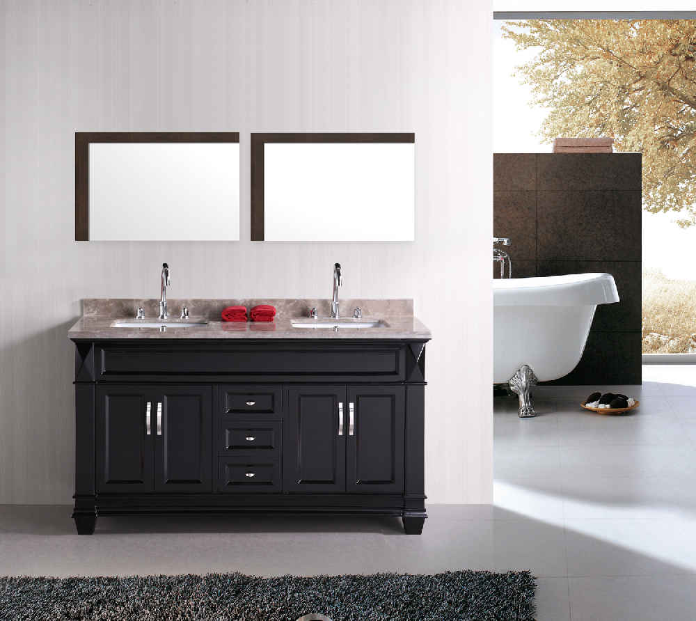 35.5-in. W 23.5-in. H Modern Plywood-Melamine Wood Mirror In Dawn Grey