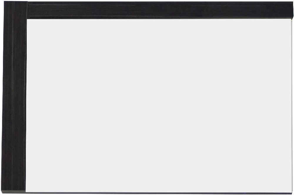 35.5-in. W 23.5-in. H Modern Plywood-Melamine Wood Mirror In Dawn Grey