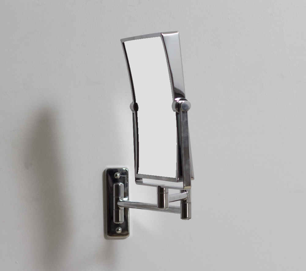 16.36-in. x 12.13-in. Stainless Steel Wall Mount Magnifying Mirror In Chrome