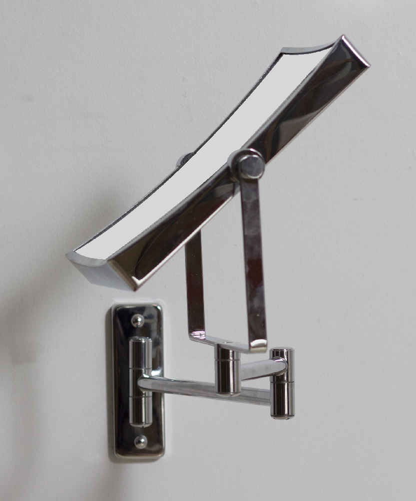 16.36-in. x 12.13-in. Stainless Steel Wall Mount Magnifying Mirror In Chrome