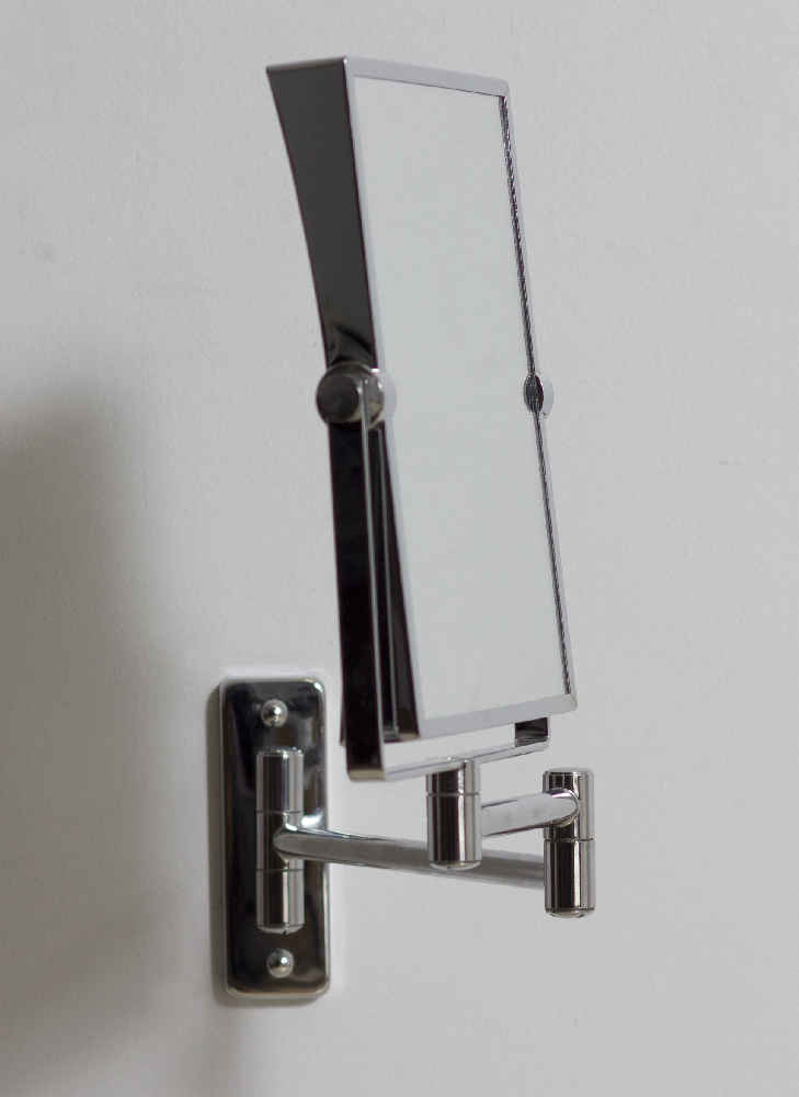 16.36-in. x 12.13-in. Stainless Steel Wall Mount Magnifying Mirror In Chrome