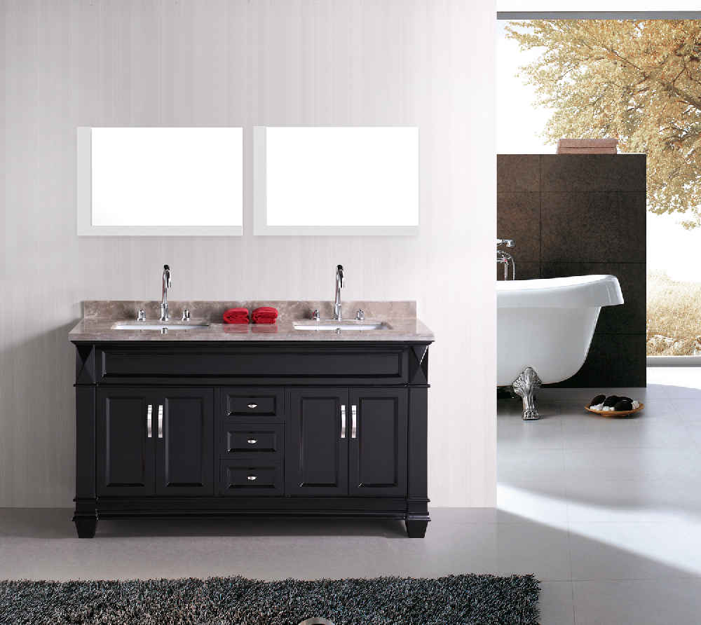 35.5-in. W 23.5-in. H Modern Plywood-Veneer Wood Mirror In White