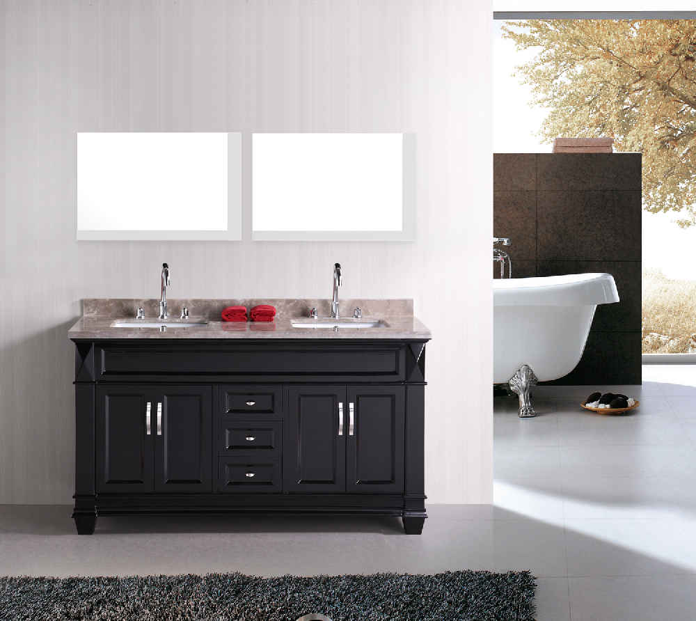 35.5-in. W 23.5-in. H Modern Plywood-Veneer Wood Mirror In White
