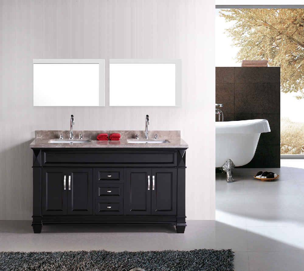 35.5-in. W 23.5-in. H Modern Plywood-Veneer Wood Mirror In White