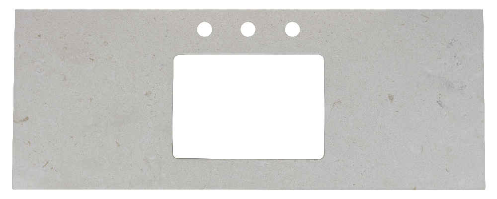47.6-in. W 18.25-in. D Stone Top In Beige Color For 3H8-in. Faucet