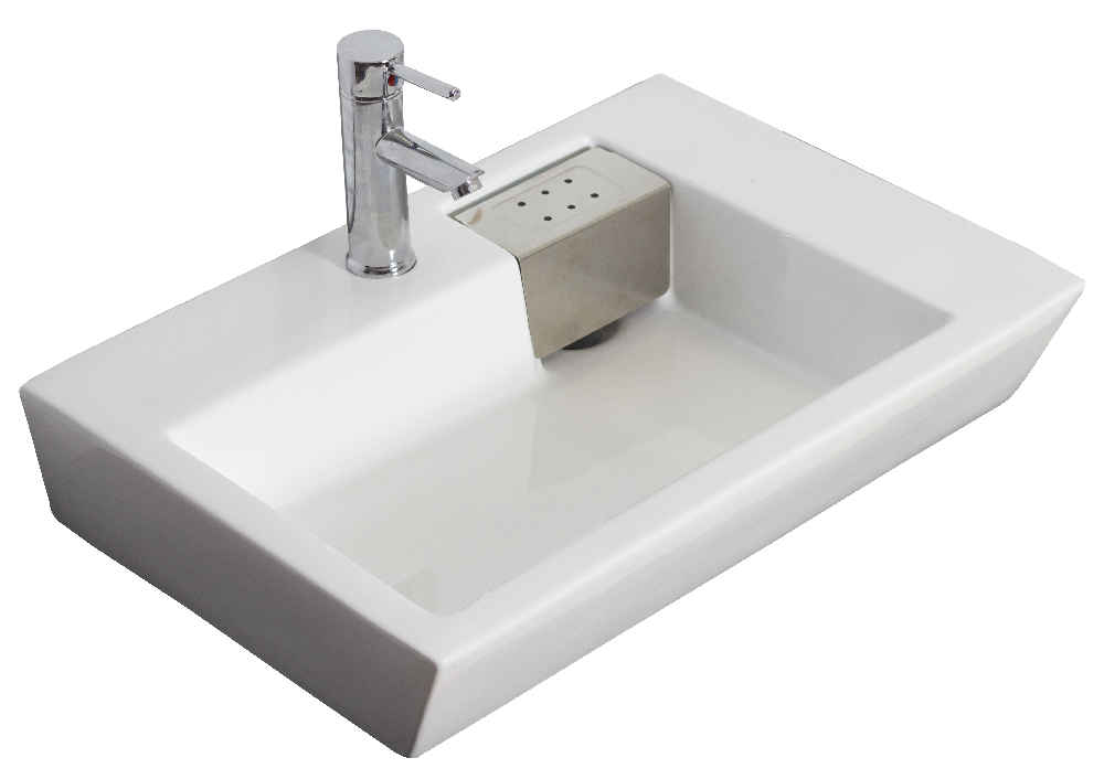 26-in. x 17.75-in. Rectangle Bathroom Vessel Sink White Enamel Glaze