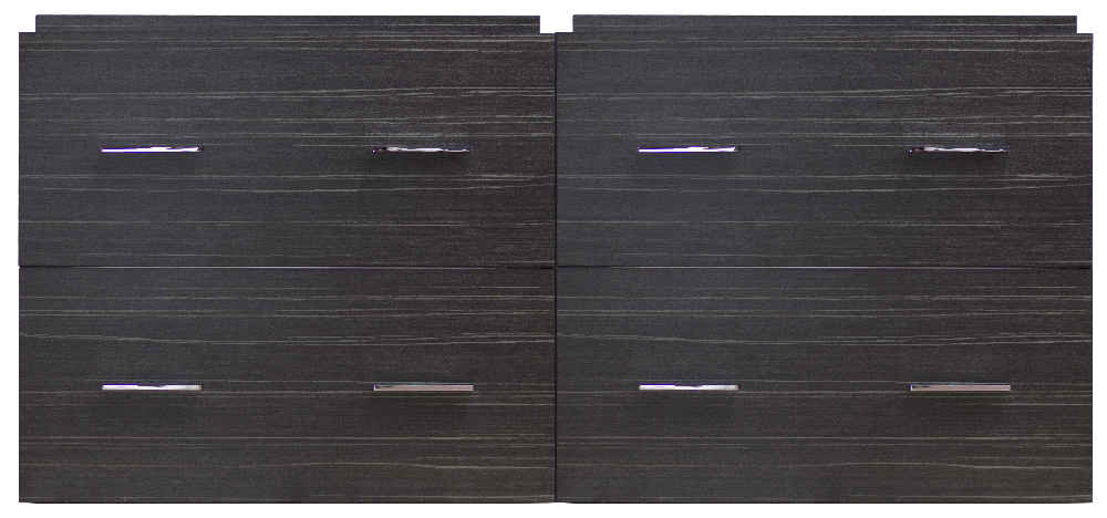 46.5-in. W 17.25-in. D Modern Wall Mount Plywood-Melamine Vanity Base Set Only In Dawn Grey