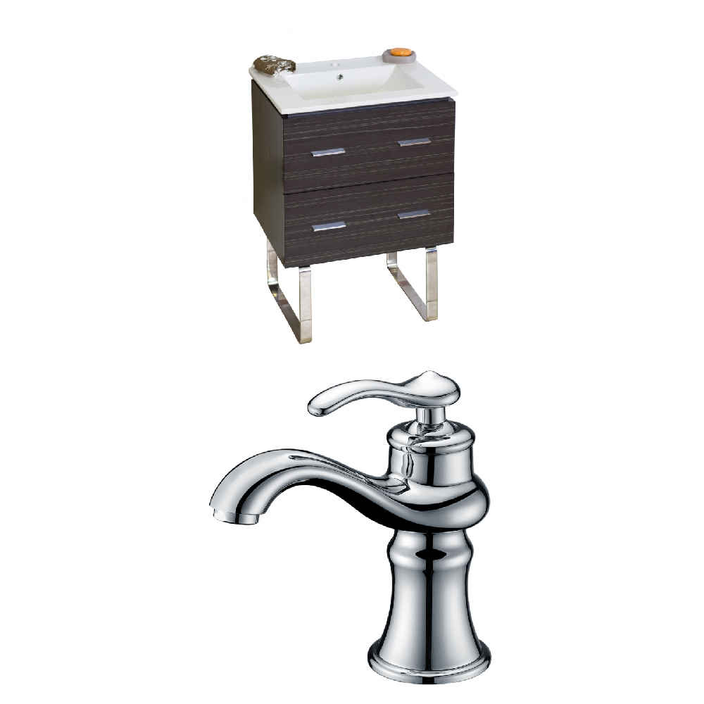23.75-in. W Floor Mount Dawn Grey Vanity Set For 1 Hole Drilling 