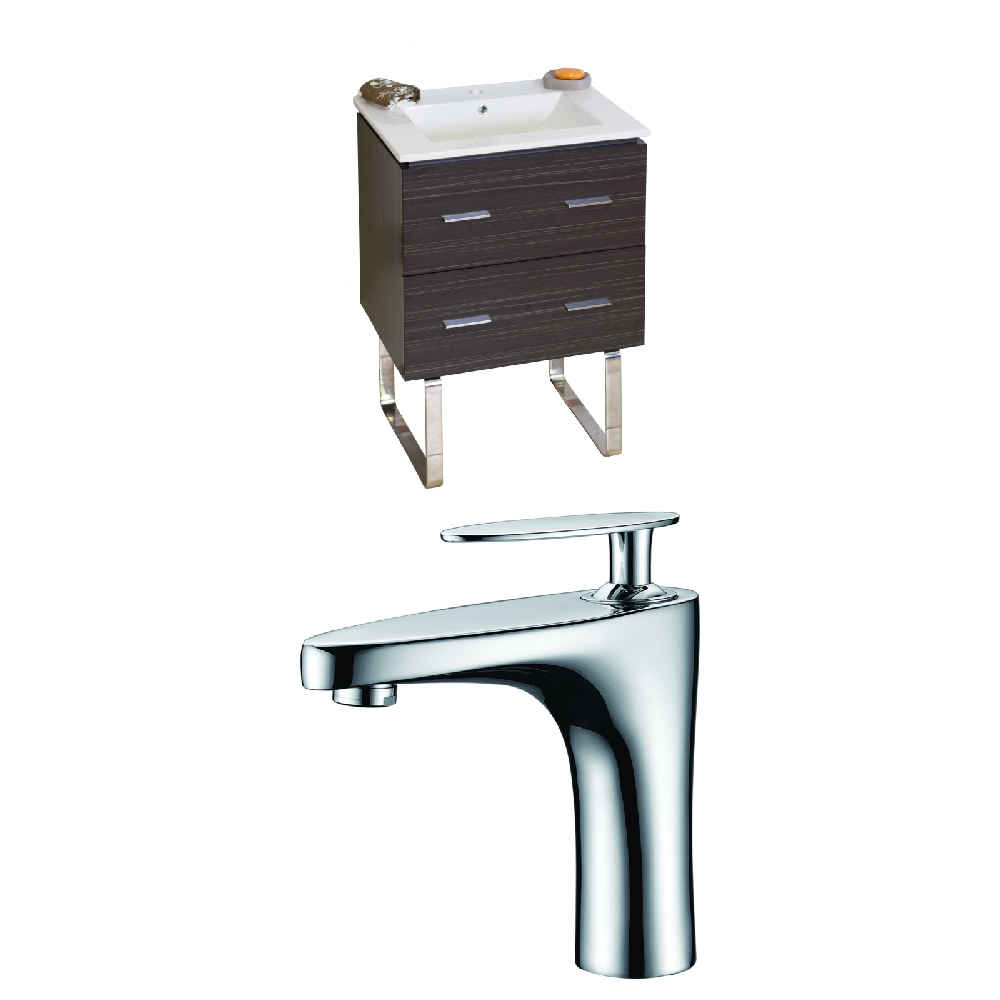 23.75-in. W Floor Mount Dawn Grey Vanity Set For 1 Hole Drilling 