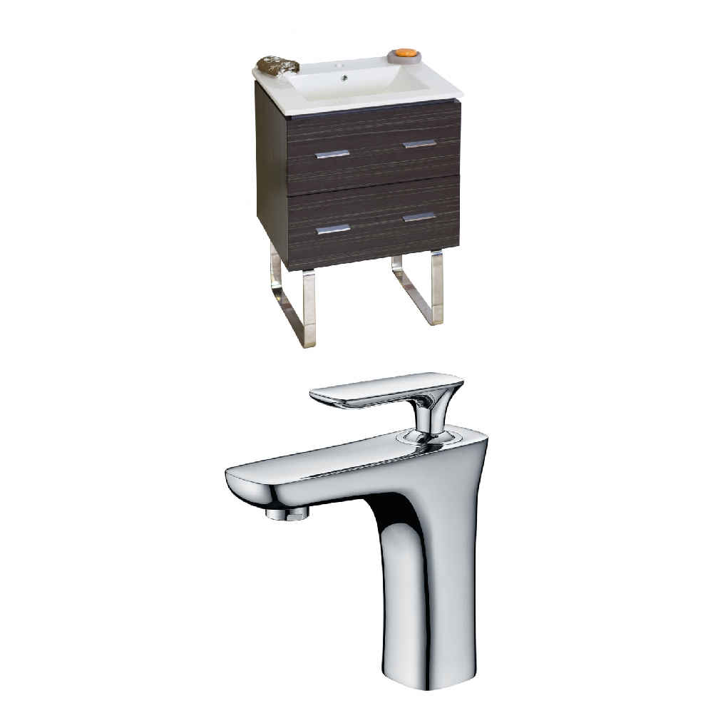 23.75-in. W Floor Mount Dawn Grey Vanity Set For 1 Hole Drilling 