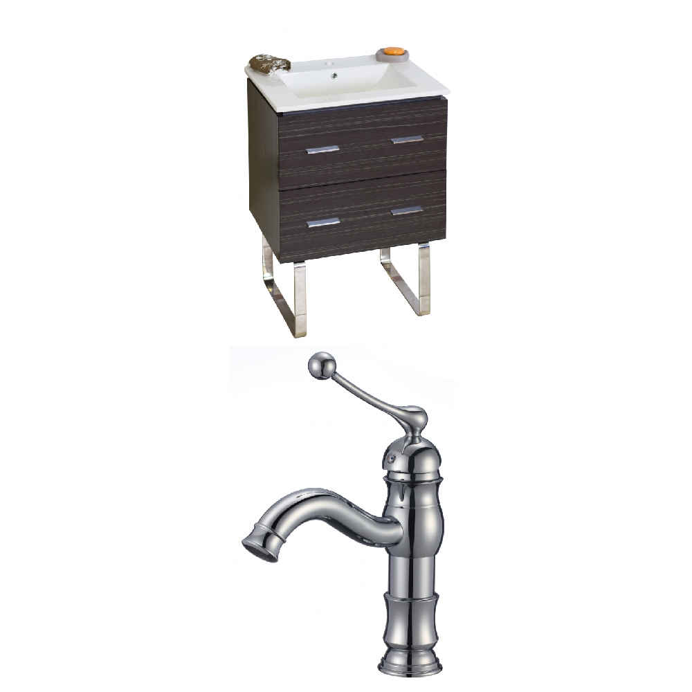 23.75-in. W Floor Mount Dawn Grey Vanity Set For 1 Hole Drilling 