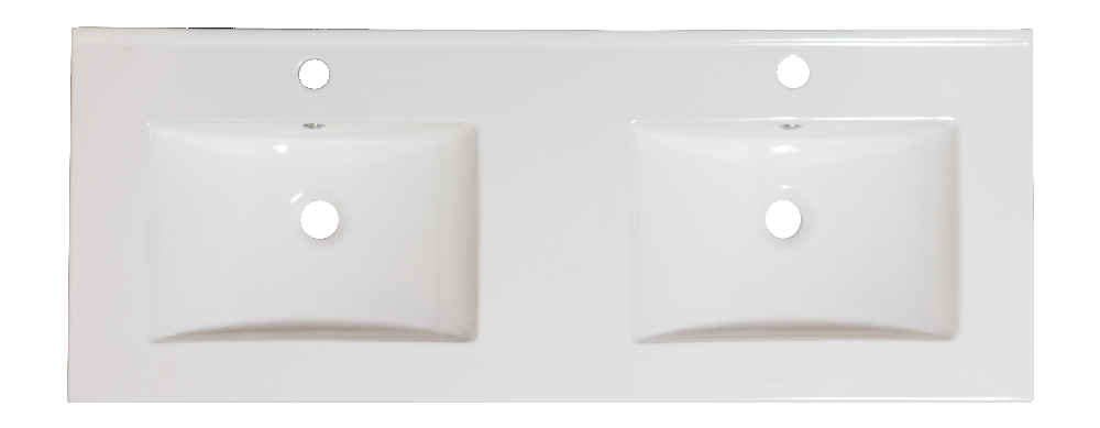 48-in. W Wall Mount White Vanity Set For 1 Hole Drilling