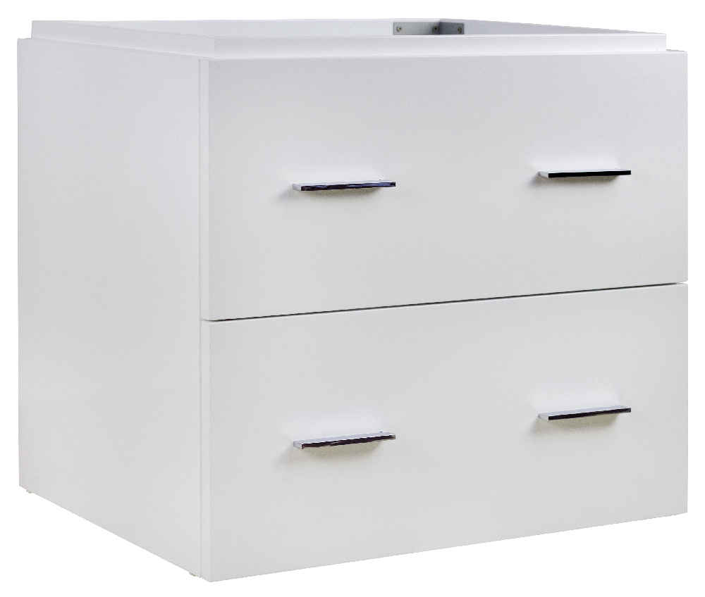 48-in. W Wall Mount White Vanity Set For 1 Hole Drilling